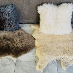 Afghan Sheepskin Cushion