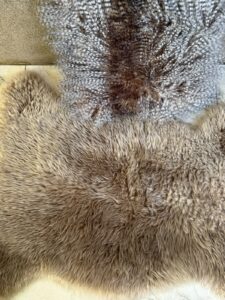 Afghan Sheepskin Cushion thumbnail 2